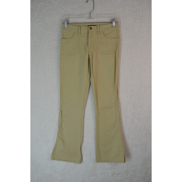 Abercrombie & Fitch Girls 14 Slim Tan Flare Canvas Pants - Picture 1 of 13